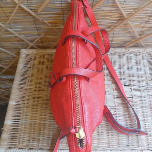 Kate Spade Saturday Leather True Red Satchel Shoulder Bag Womens 14 X 9 X 5 - Picture 5 of 5